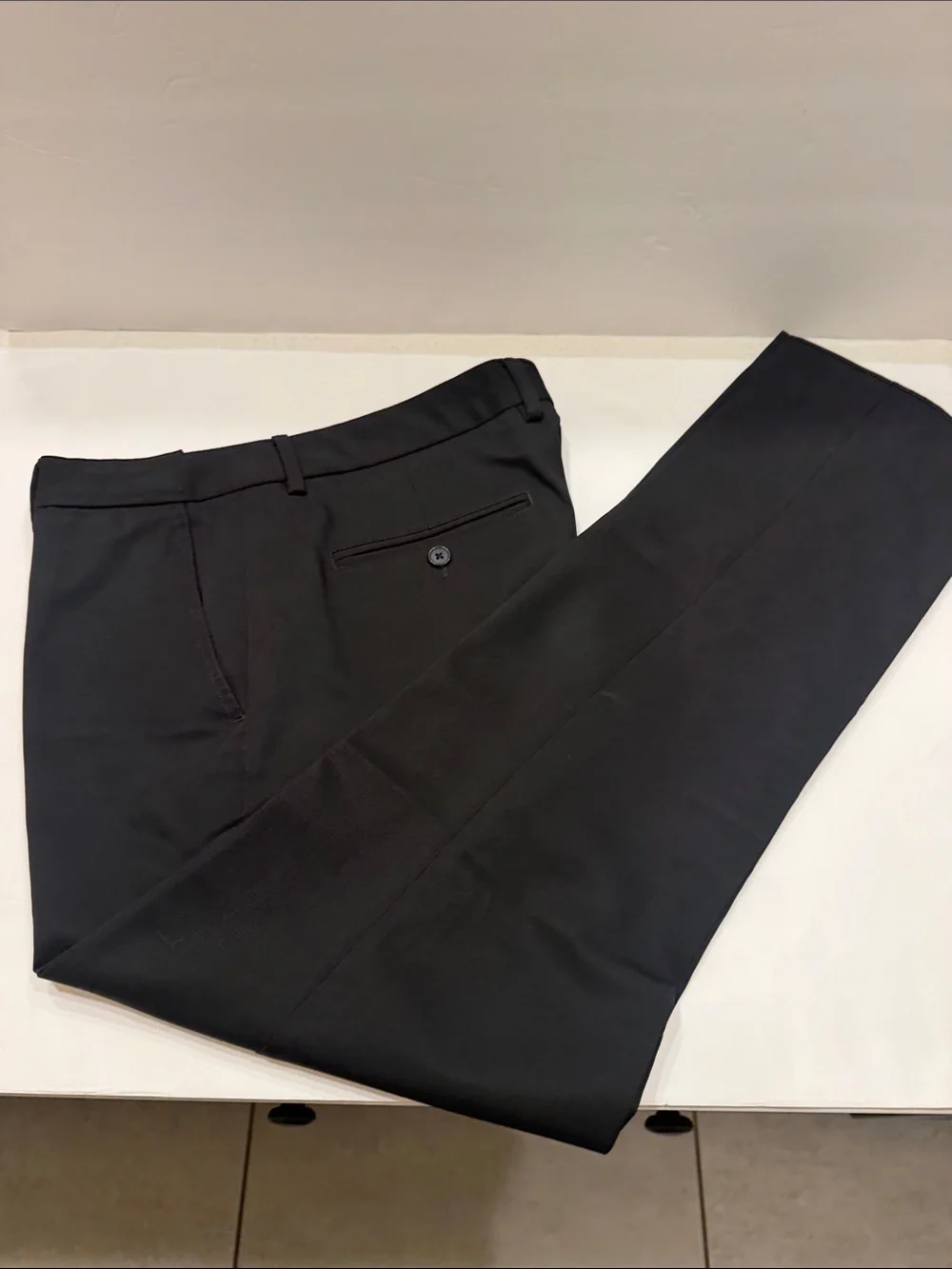 Kenneth Cole New York Black Dress Slacks - Flat Front